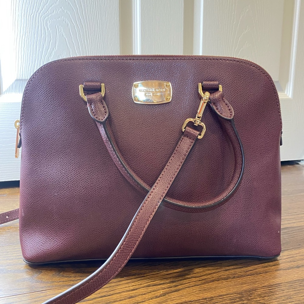 Plum Micheal Kors Crossbody Purse
